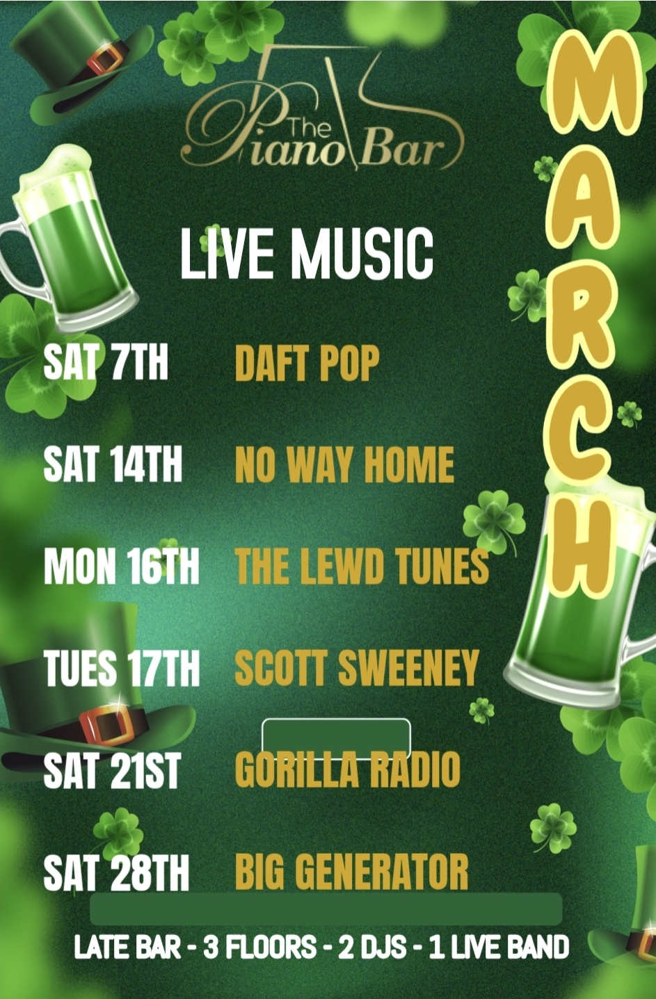 late bar pub Athlone live music